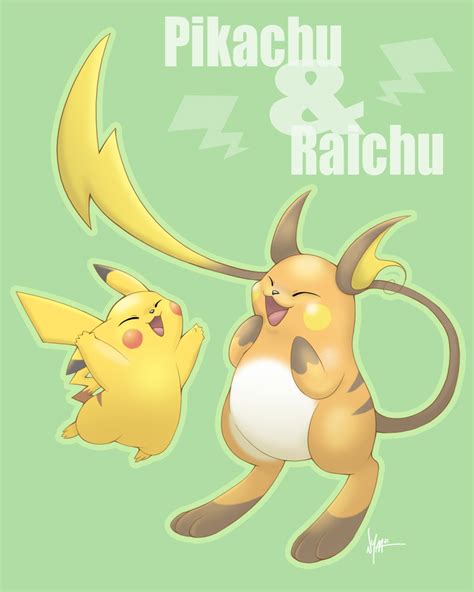 Pikachu And Raichu By Nyaasu On Deviantart