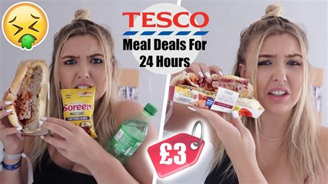 I Ate Only Tesco Meal Deals For 24 Hours Youtube