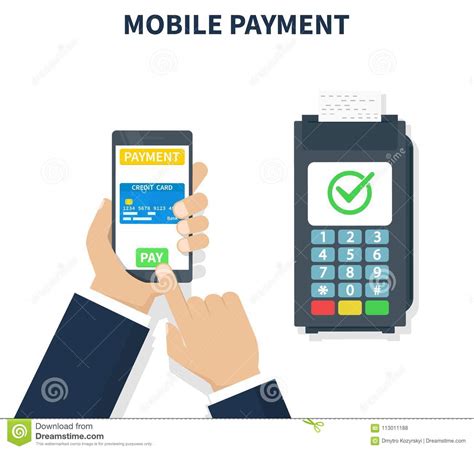 Wireless Payment With Smartphone And Terminalmobile Phone