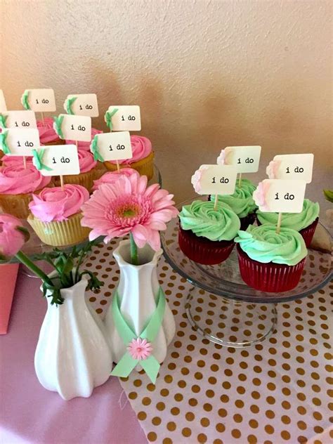 Pink Mint And Gold Bridalwedding Shower Party Ideas Photo 24 Of 36