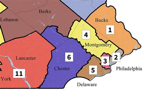 Map Of Delaware And Chester County Pa