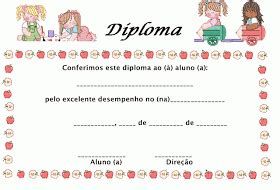 Diplomas E Certificados Prontos Para Imprimir Cantinho Das Atividades