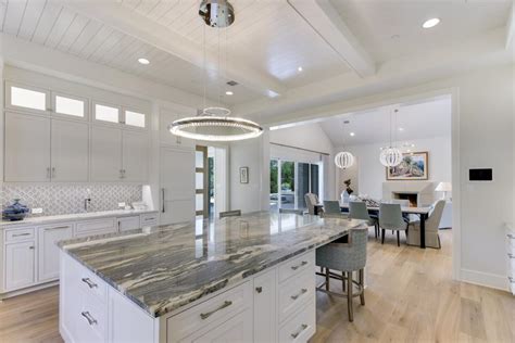 White Open Concept Kitchen With Large Center Island Hgtv