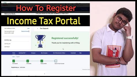 How To Register Income Tax For First Time How To Register Income Tax