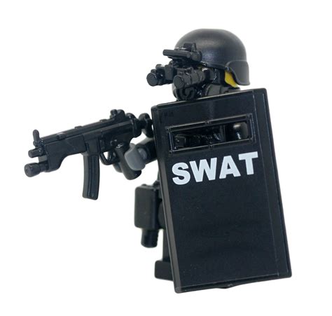 Swat Police Officer Pointman Modern Brick Warfare Custom Minifigure