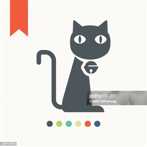 Sitting Cat White Background High Res Illustrations Getty Images