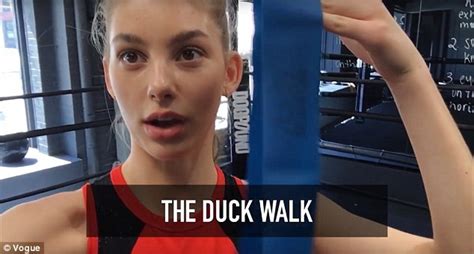 Victorias Secrets Cami Morrone In Vogue Video Showing Off Bum Exercises Daily Mail Online