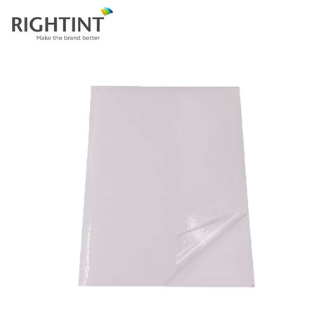 Rightint Pvc Carton A4 Oem Shanghai Adhesive Label Glossy Sticker