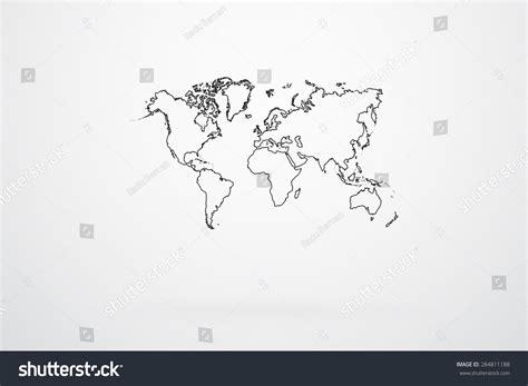World Map Borders Vector Stock Vector Royalty Free 284811188
