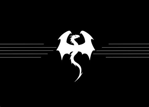 White Dragon Logo Logodix