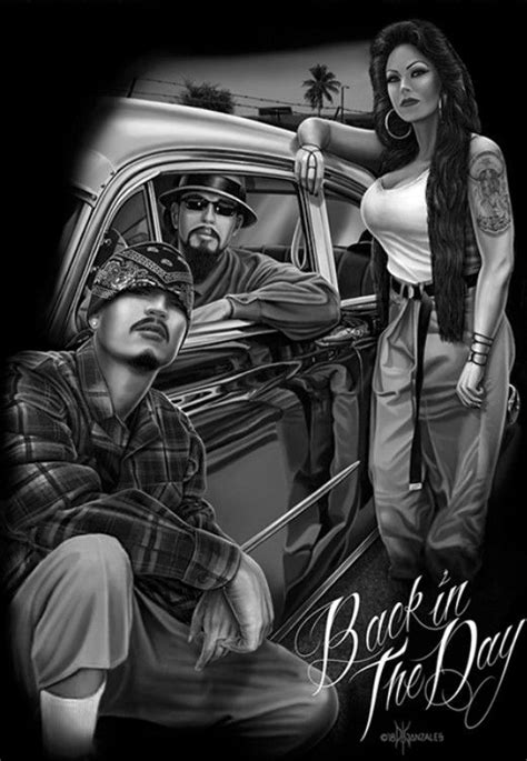Back In The Day D G A Chicano Cholo Art Lowrider Art