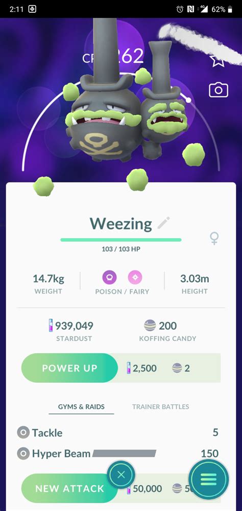 Pokédex info for galarian weezing for pokémon sword & shield with galarian weezing's stats, abilities, moves, and where to find it. Galarian Weezing from end of community day raid : TheSilphRoad