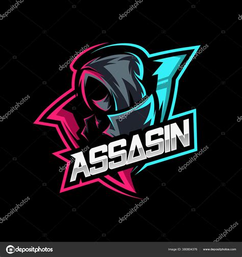 Assassin Ninja Mascot Gaming Logo Vector Stock Vector Image By