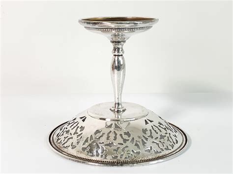 Vintage Sheffield Epc Silver Plate Compote Candy Dish