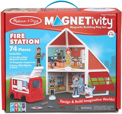 Magnetivity Magnetic Building Play Set Fire Station The Toy Chest
