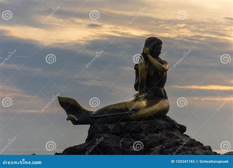 Songkhla Golden Mermaid Editorial Image Image Of Island 102541765