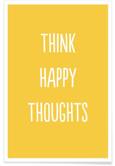 Happy Thoughts Poster Juniqe