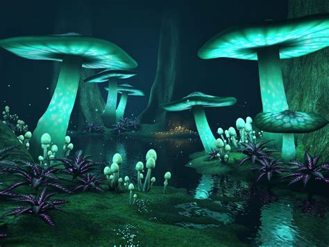 Gods Design For Bioluminescence Fantasy Art Landscapes Fantasy