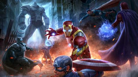 2560x1440 Marvel Avengers Vs Dc Justice League 1440p