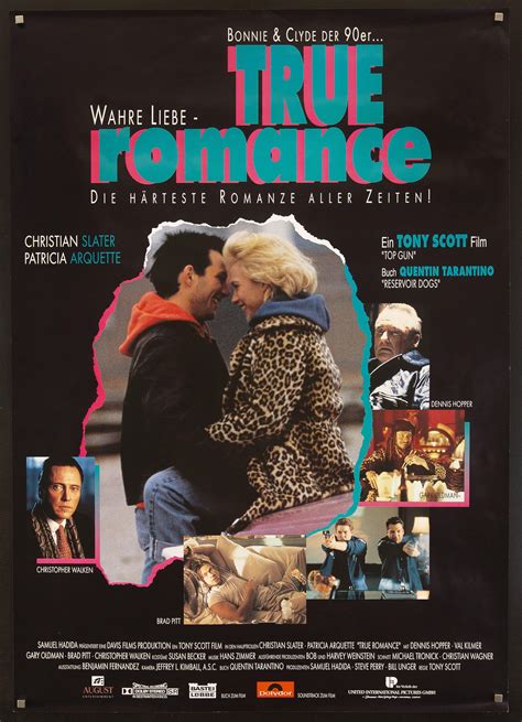 True Romance Vintage French Quentin Tarantino Movie Poster