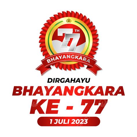 Teks Tulisan Pondok Bhayangkara 2023 Dan Hari Jadi Polri Ke 77 Vektor