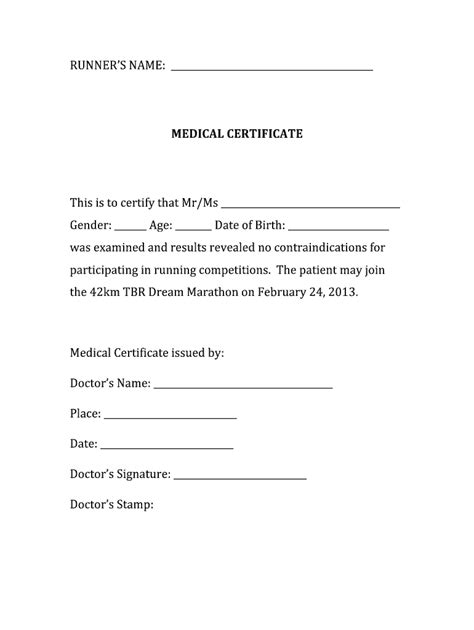 Medical Certificate Fill Out And Sign Online Dochub