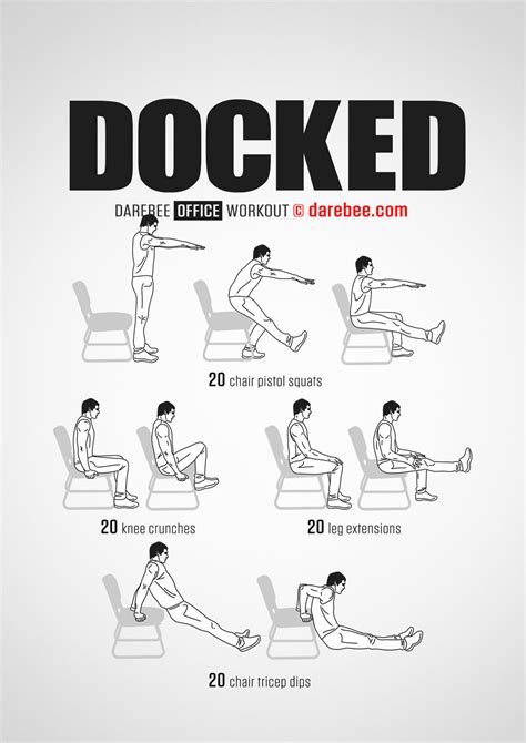 100 Office Workouts Office Exercise Workout Chair Exercises For Abs