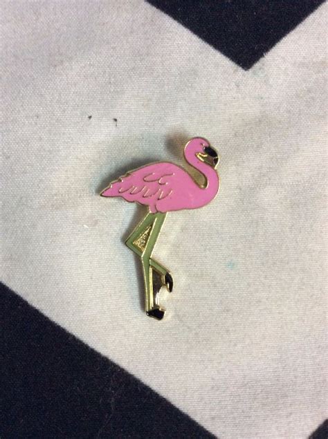 Flamingo Enamel Pin Boardwalk Vintage
