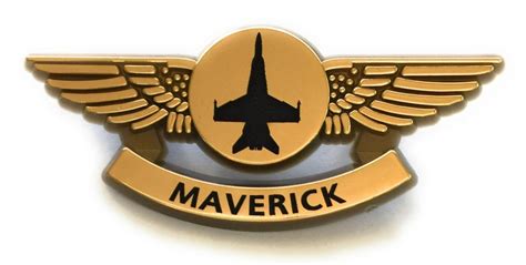 Top Gun Maverick Movie Plastic Pilot Wings Lapel Pin Badge Etsy