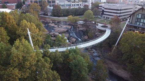 Aerial View Of Liberty Bridge In Greenville Sc Editorial Stock Photo