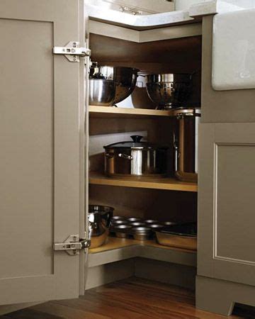 Nowadays, one can find several innovative ideas for corner cabinets. Martha Stewart Living Kitchen Designs from The Home Depot ...