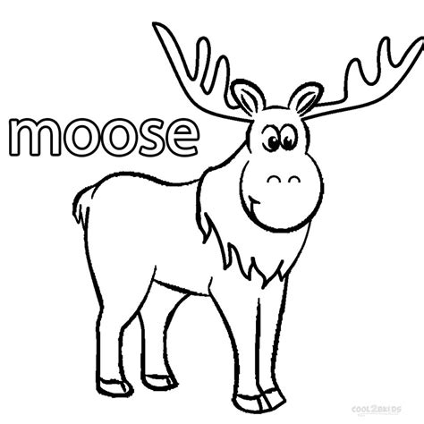 Moose Coloring Pages To Download And Print For Free