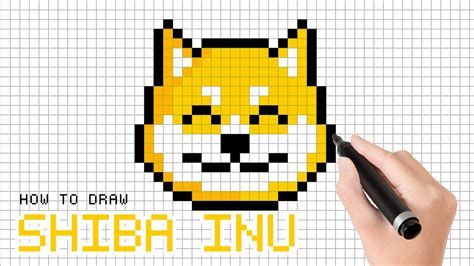 How To Draw Shiba Inu Dog Handmade Pixel Art Youtube