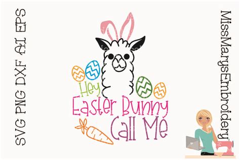 Easter Llama Svg Cutting File Png Dxf Ai Eps 233871