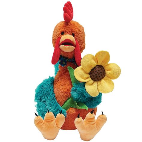 Animated Spring Chicken Plush Stuffed Animal Toy Sings Frank Sinatra