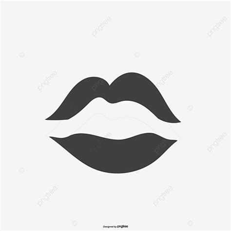 Vector Black Lips Cartoon Vector Lips Black Lips Cartoon Png And