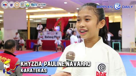Khyzzia Pauline Navarro Bagged Two Gold Medals In 2019 Batang Pinoy