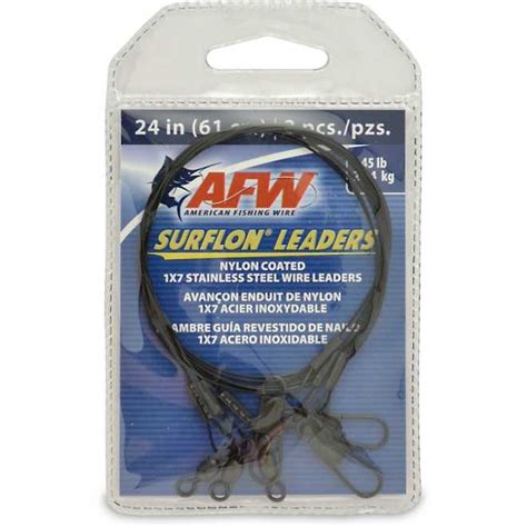 American Fishing Wire Surflon Leader Wires 3 Pack Academy