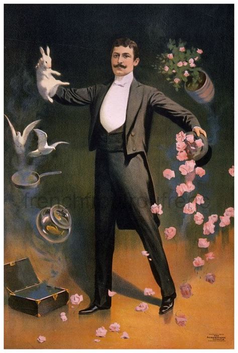 Antique Victorian Magician Show Art Poster Digital Download Etsy