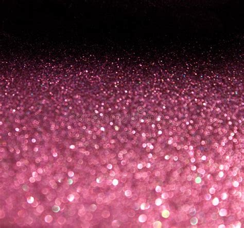 Pink Abstract Glitter Bokeh Lights Background Defocused Lights Stock