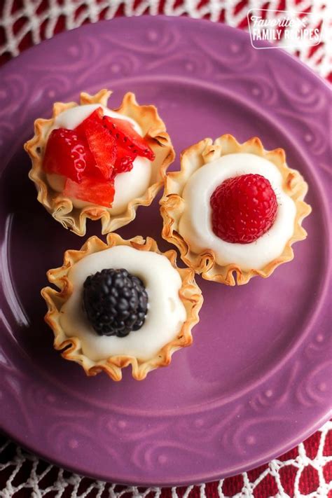 See more ideas about phyllo dough recipes, recipes, phyllo dough. These Easy Phyllo Fruit Cups only take about 15 minute to make. A light dessert idea that is ...