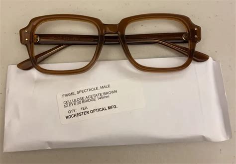 romco rochester us army eyeglass frame s9 brown ro 52 20 4 1 2 5 3 4 new 29 49 picclick