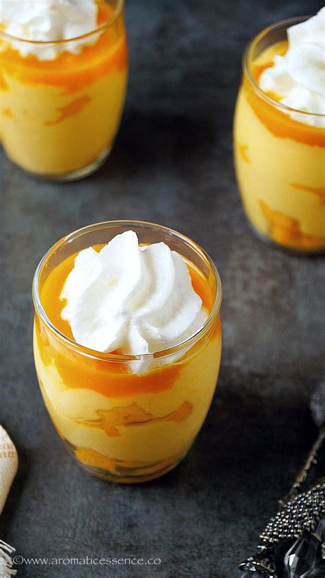 Mango Cream Recipe Indian Mango Cream Aromatic Essence
