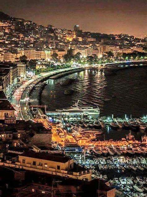 Naples At Night Campania Best Cities Amalfi Coast Paris Skyline