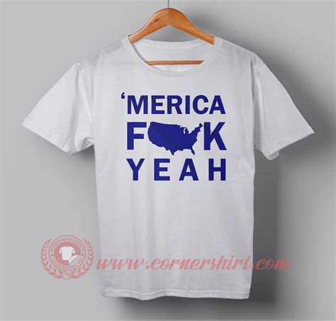 Buy T Shirt Merica Fuck Yeah Independence Day T Shirt For Unisex