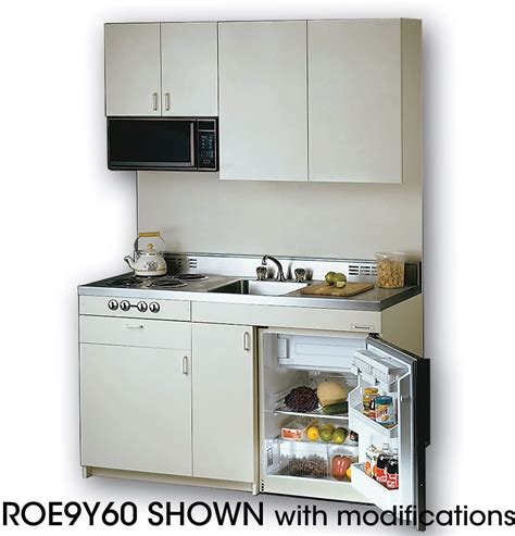 Acme Roe9y60 Compact Kitchen With Stainless Steel Countertop 4