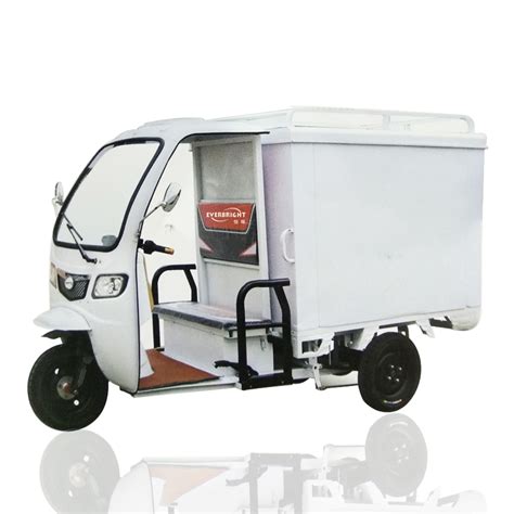 Electric Delivery Motorcycle 3 Wheel Cargo Tricycle With Big Compartment China Electric