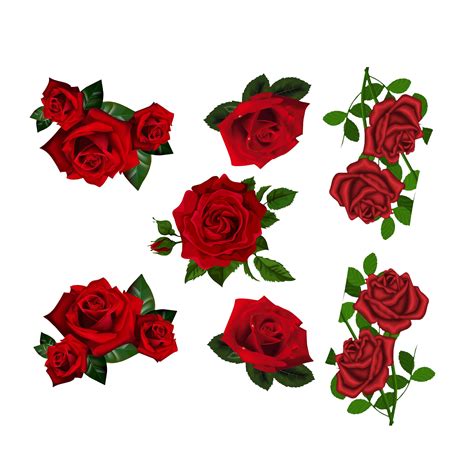 Red Roses Decal Set Azvinylworks