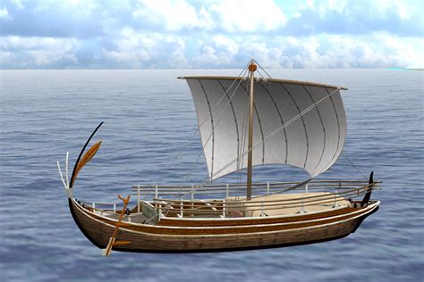 3d Model Of Ancient Greek Freight Ship Hull