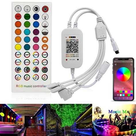 led strip light controller with app control and music sync mode led controller to update rgb